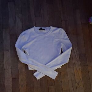 Forever 21 White Long Sleeve Top